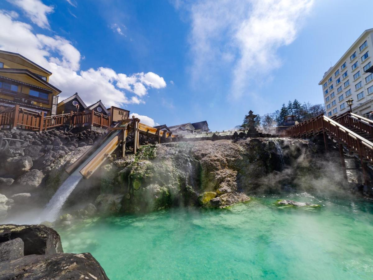 Kamenoi Hotel Kusatsu Yubatake Eksteriør bilde